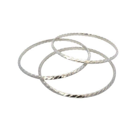 Tiffany & Co Single Bangle Bracelet Sterling Silver Estate TIF871 - Picture 13 of 15